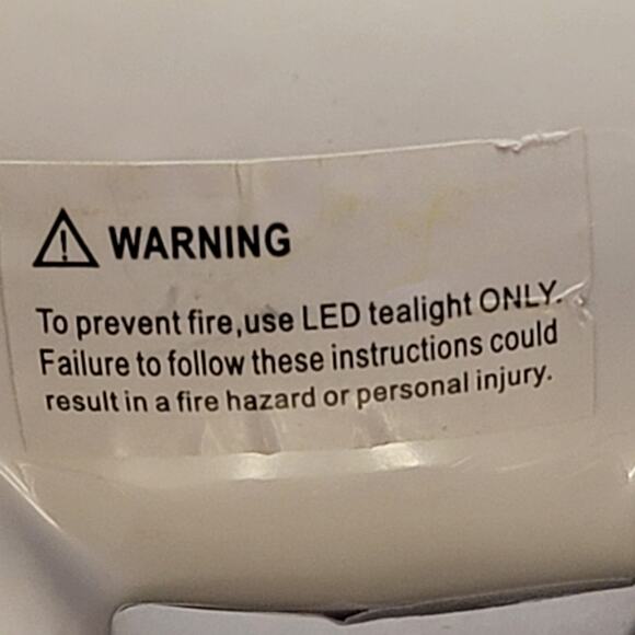 Pig Tealight Candle Holder White Brown 5.5" Ceramic Farmhouse Country Home Decor - Picture 7 of 7